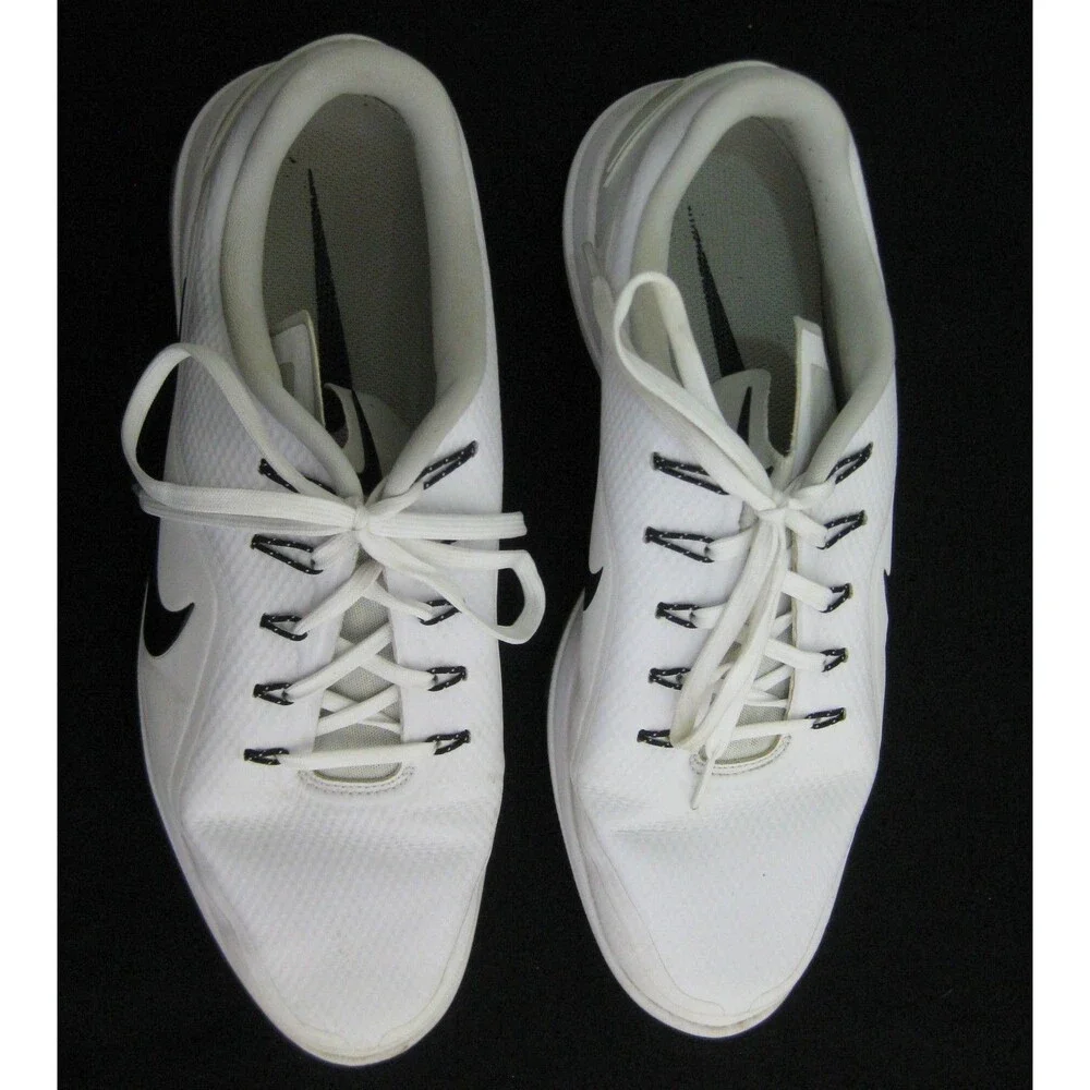 Nike Lunar Control Vapor 2 Golf Shoes Mens Size 11.5 White Spikeless